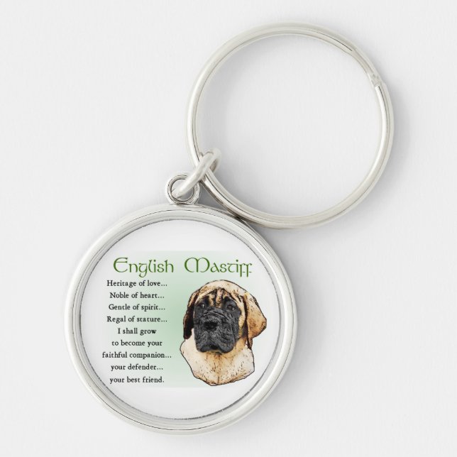 Chaveiro Inglês Mastiff Heritage of Love (Frente)