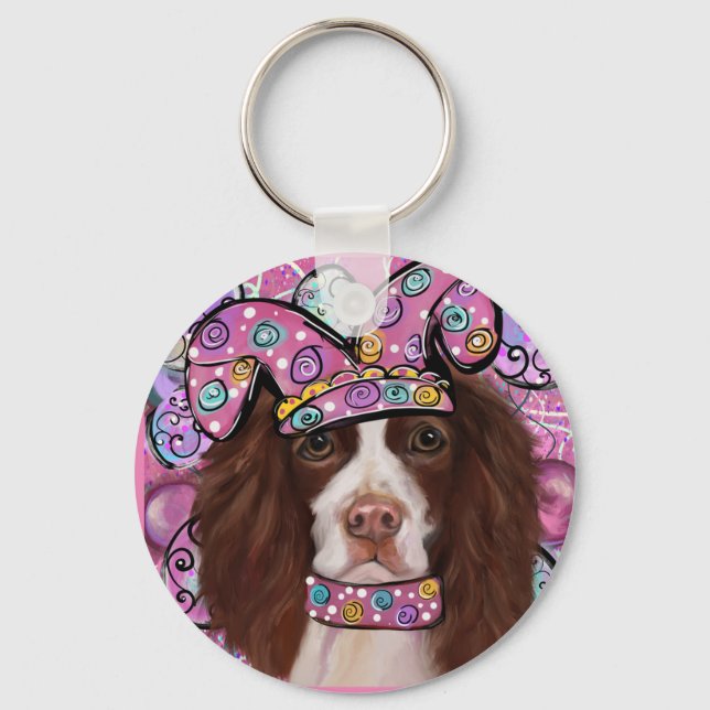 Chaveiro Inglês Springer Spaniel (Frente)