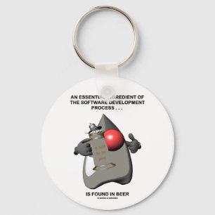 Chaveiro Ingrediente essencial na cerveja da programação 