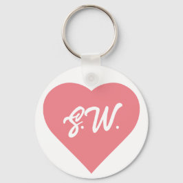 Chaveiro iniciais Coração