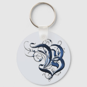Chaveiro Iniciais de Vintage B