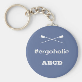 Chaveiro Iniciais personalizadas do slogan de hashtag ergoh