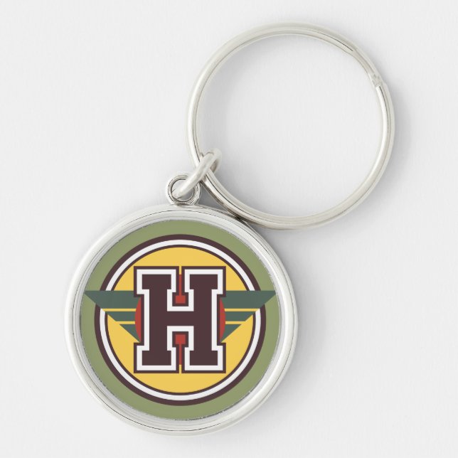 Chaveiro Inicial da letra "H" (Frente)