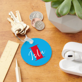 Chaveiro Inicial + Nome Personalizado - Fácil de Personaliz