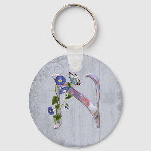 Chaveiro Inicial preciosa N da borboleta