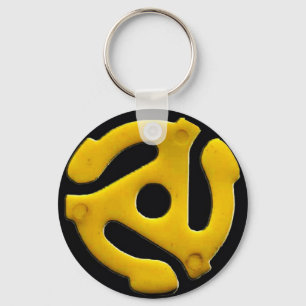 Chaveiro Inserção plástica do álbum gravado de vinil 45