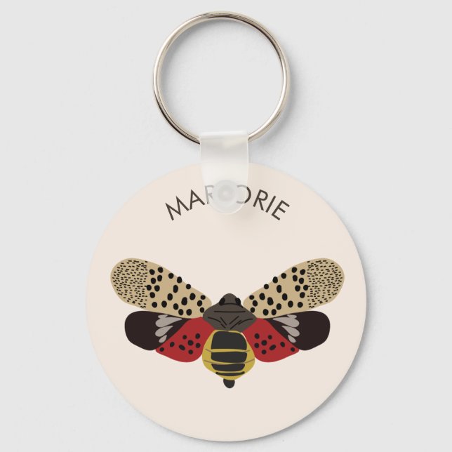 Chaveiro Inseto Lanternfly Personalizado (Frente)