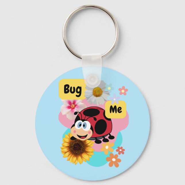 Chaveiro Inseto-me: Ladybug (Frente)