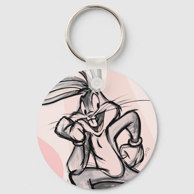 Chaveiro INSETOS BUNNY™ Thinker Rosa claro (Frente)