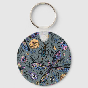 Chaveiro Insetos de porta em cinzas de slater