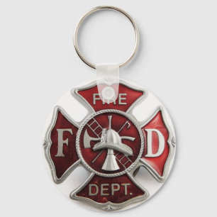Chaveiro insígnia do corpo de bombeiros 'enamel'