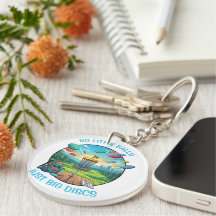 Insígnia Retro de Disc Golf Engraçada Ilustração V
