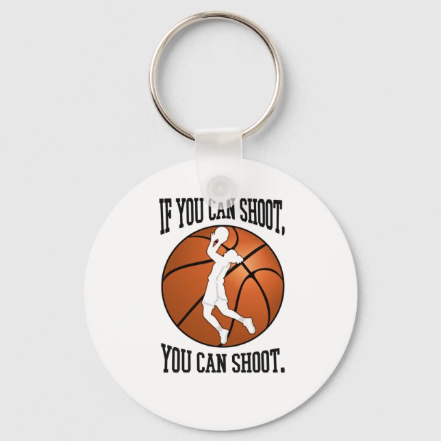 Chaveiro Inspiração de Basquete Feminino - Se Você Pode Arr (Frente)
