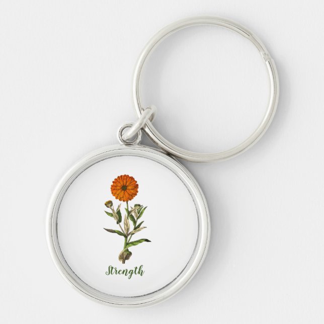 Chaveiro Inspiração de força Marigold (Frente)