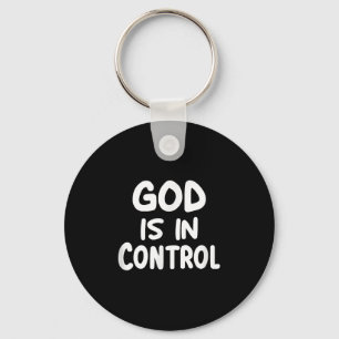 Chaveiro Inspiração, Deus Está No Controle, Fé-Cristão