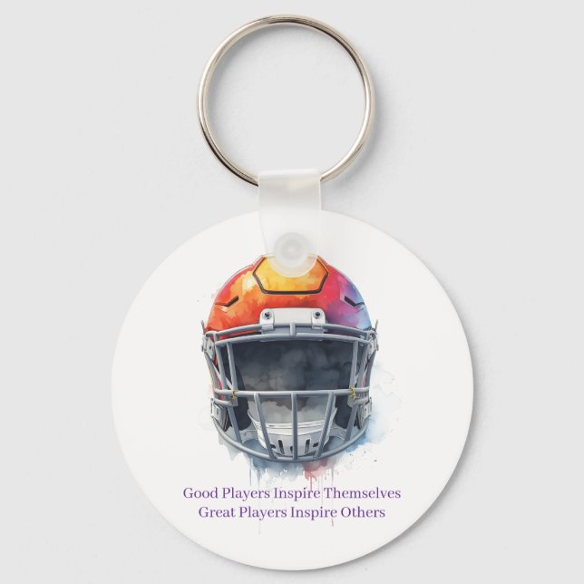 Chaveiro Inspirational Motivational Football Helmet  (Frente)