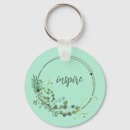Chaveiro Inspire Com Quadro Botânico Floral
