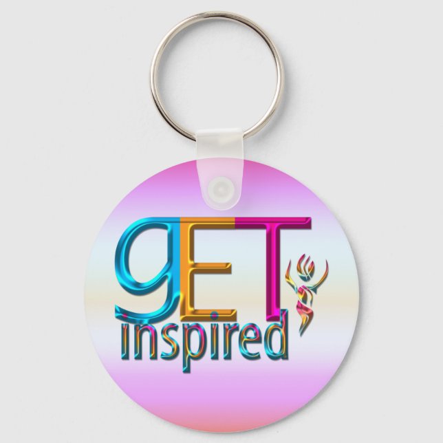 Chaveiro Inspire-se ~ Neon (Frente)