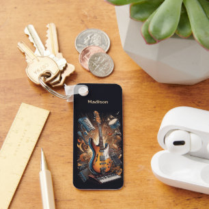 Chaveiro Instrumentos Musicais de Nome Personalizado