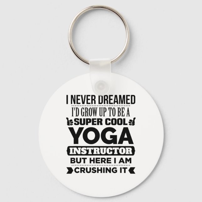Chaveiro Instrutor de Ioga e Treinador de Meditação Present (Frente)
