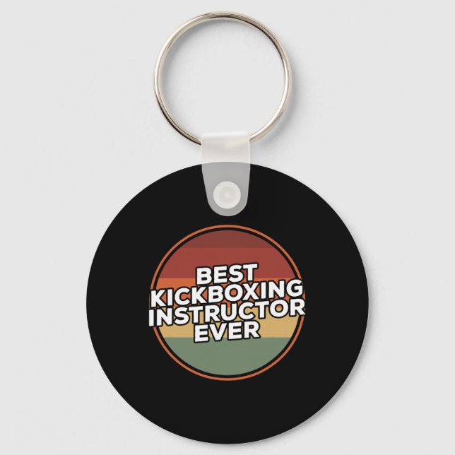Chaveiro Instrutor de Kickboxing Mais Bem Avaliado de Todos (Frente)