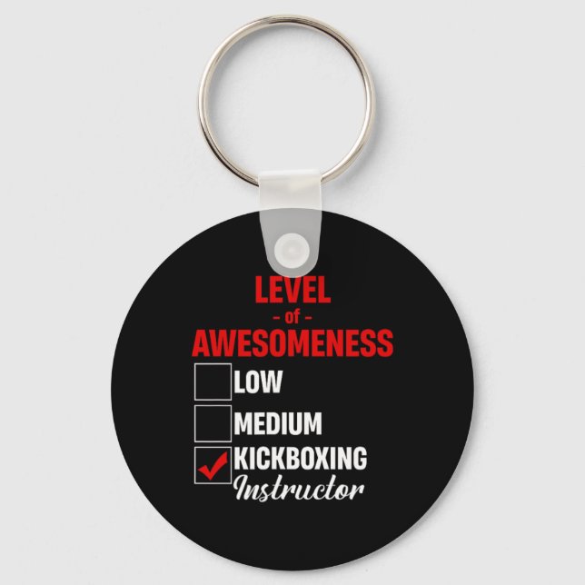 Chaveiro Instrutor de Kickboxing Nível de Incrível Misto M (Frente)
