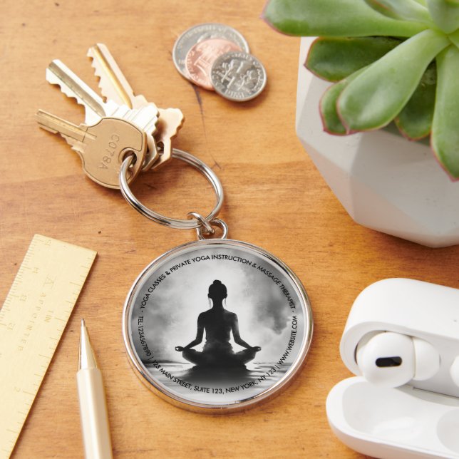 Chaveiro Instrutor de Meditação de Yoga Pose de Lótus Pintu (Mesa)