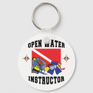 Chaveiro Instrutor do MERGULHADOR da água aberta
