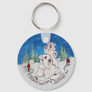 Chaveiro Inverno de Sealyham Terrier