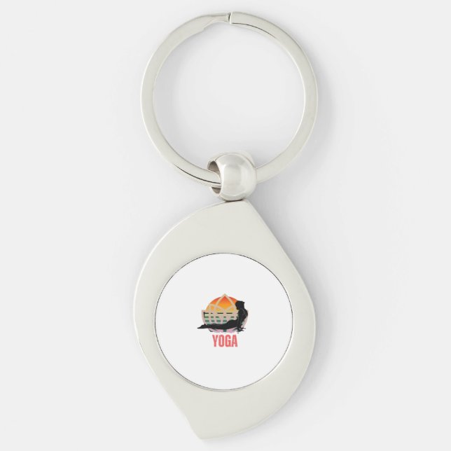 Chaveiro Ioga: Abrace o Fluxo (Frente)