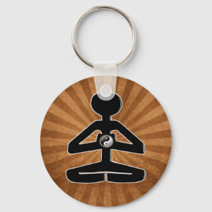 CHAVEIRO IOGA YIN YANG DA MEDITAÇÃO