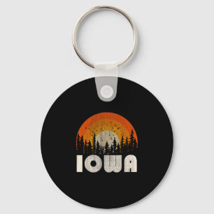 Chaveiro Iowa - natureza engraçada vintage caminhada 60s 70