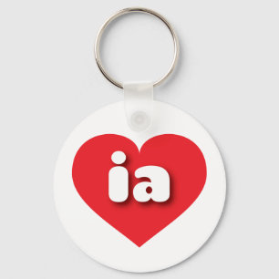Chaveiro Iowa Red Heart - amor