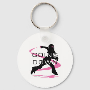Chaveiro Ir abaixo do softball cor-de-rosa do coletor