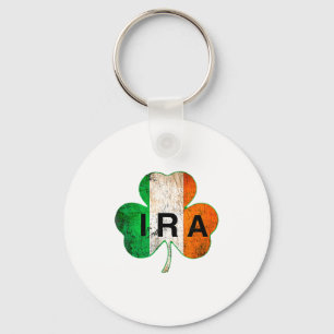 Chaveiro Ira Irlandês Sorteado Shamrock Dia de São Patrício