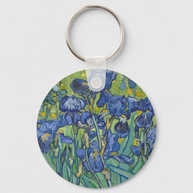 Chaveiro Íris, Pintura a Óleo Floral, Vincent Van Gogh (Frente)
