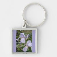 Iris Roxo de Cotação Inspiracional Silenciosa e Es