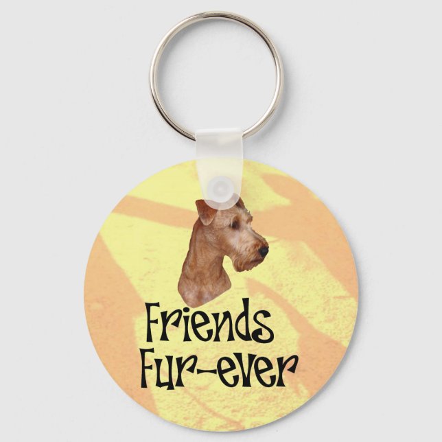 Chaveiro Irisch Terrier "Amigos, quatro-sempre" (Frente)