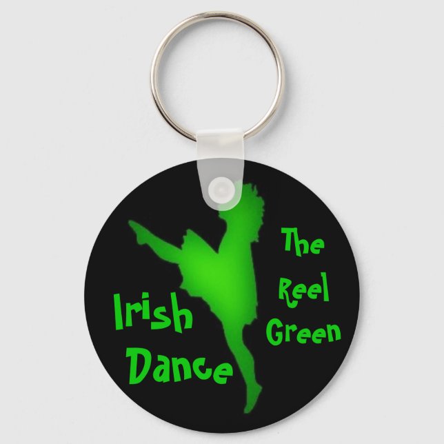 Chaveiro Irish Dance...the reel green (Frente)