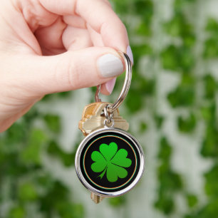 Chaveiro Irish Flag, Lucky Clover Ireland / Shamrock