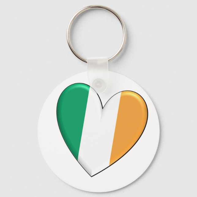 Chaveiro Irish Heart Flag (Frente)