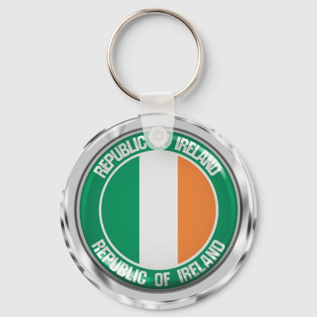 Chaveiro Irlanda Round Emblem (Frente)