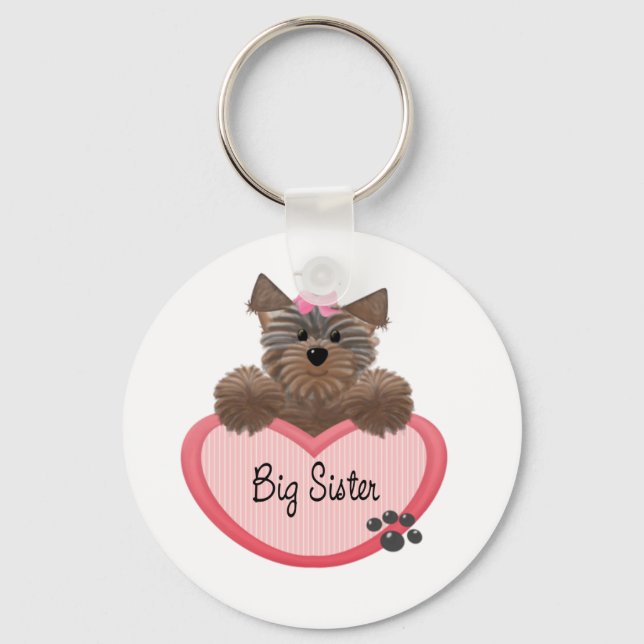 Chaveiro Irmã Mais Velha Yorkie (Frente)