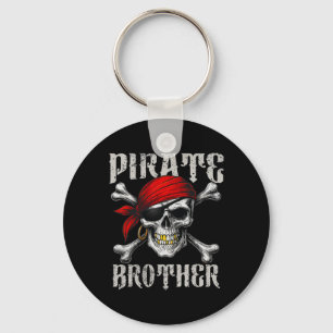 Chaveiro Irmão Pirata Jolly Roger Flag E Skull Crossbon