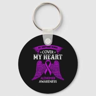 Chaveiro Irmão Wings Cobrir My Heart Alzheimerheimer Aware