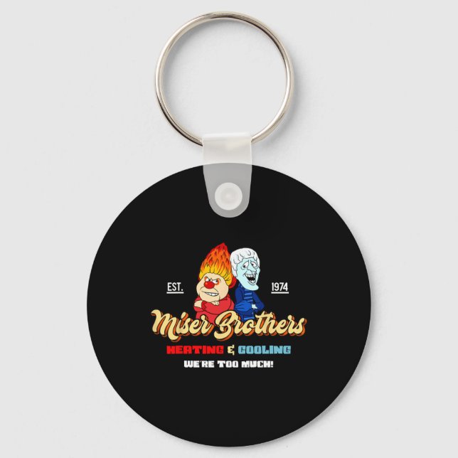 Chaveiro Irmãos de Aquecimento e Refrigeração Natal Retro (Frente)