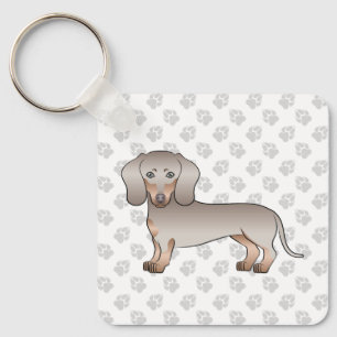 Chaveiro Isabella E Tan Short Hair Dachshund Dog E Pws