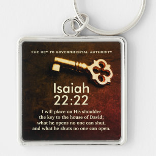 Chaveiro Isaiah 22:22 Chave para a Casa de David Bíblia Ver