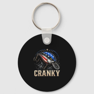 Chaveiro Isca de pesca patriótica funny cranky bandeira dos