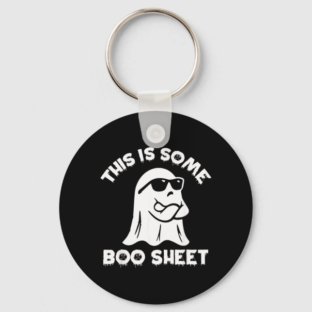Chaveiro Isso É Alguma Folha de Boo Fantasma Divertido Hall (Frente)